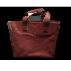 Vintage Il Bisonte Cowhide Leather Tote